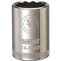 Stanley Stanley Tools 7516362 DWMT74586OSP 0.5 in. Drive 12 Point Socket; 0.75 in. 7516362